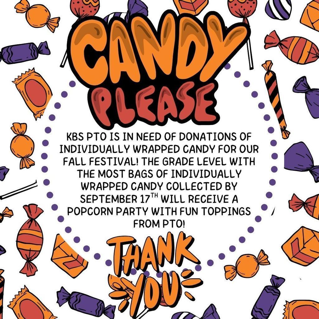 fall fest candy donation competition ad