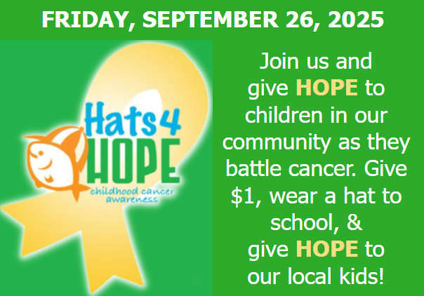 Hats for Hope is this Friday September 26