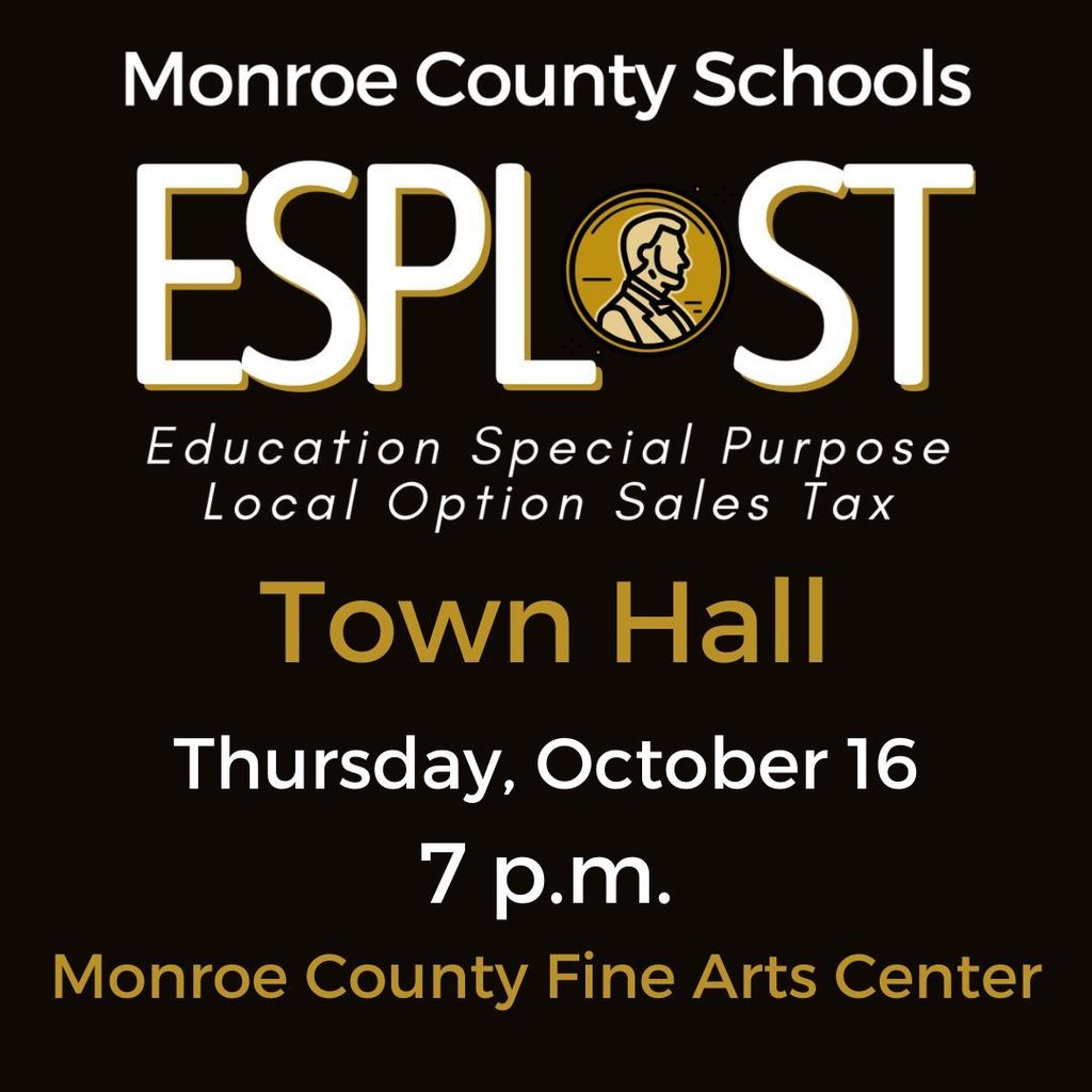 ESPLOST town hall October 16 at 7 p.m. at the FAC