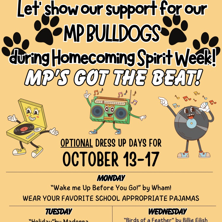 homecoming week dress up days