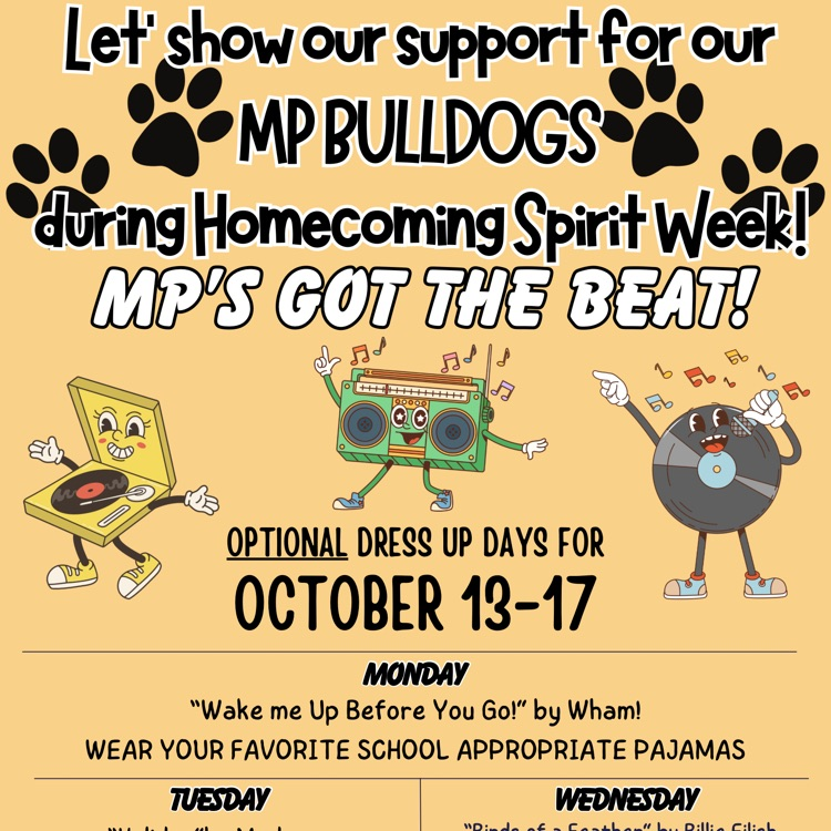 homecoming week dress up days