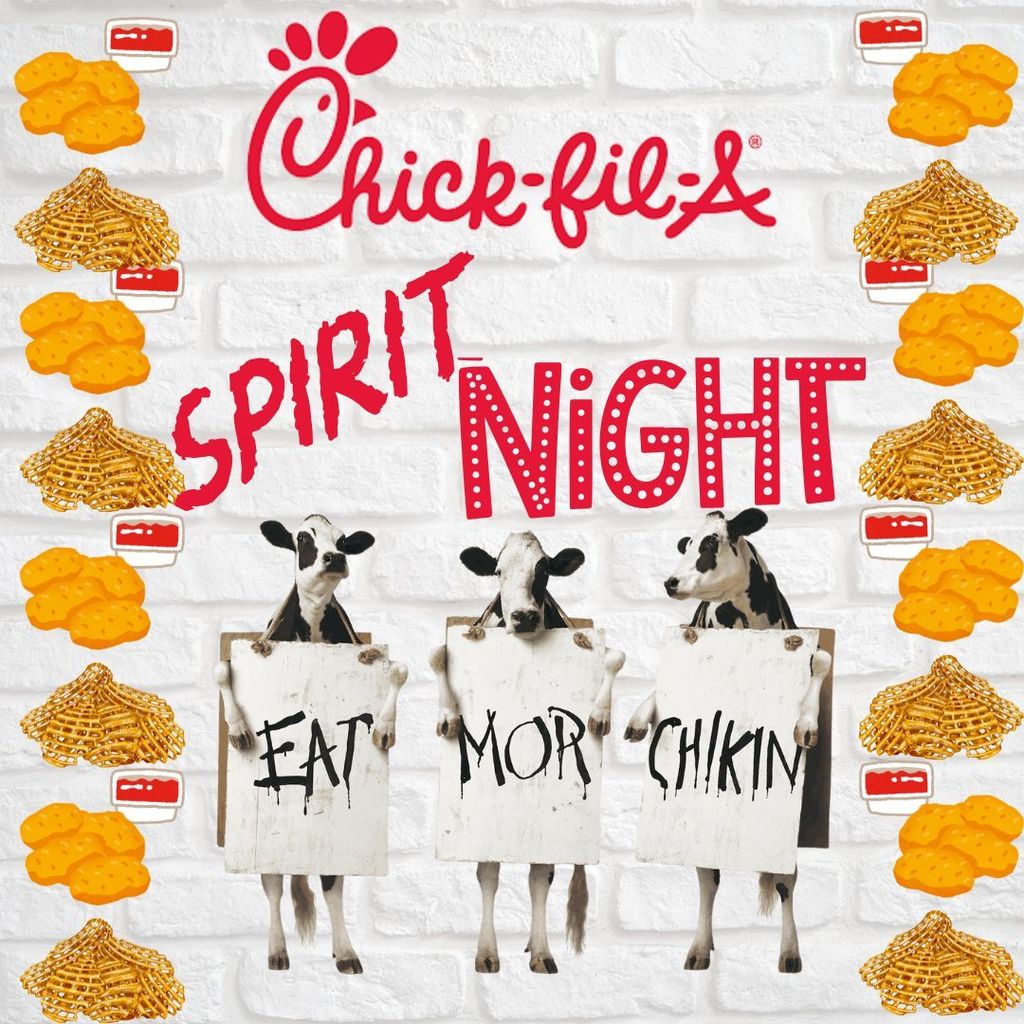 Chick fil a spirit night ad