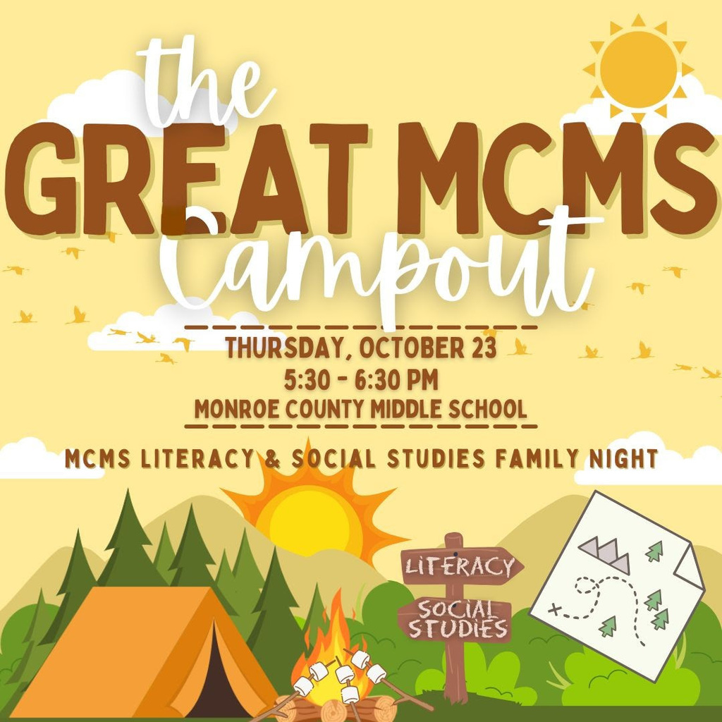 Literacy SS Night MCMS - the great campout - thurs oct 23 530-630 mcms