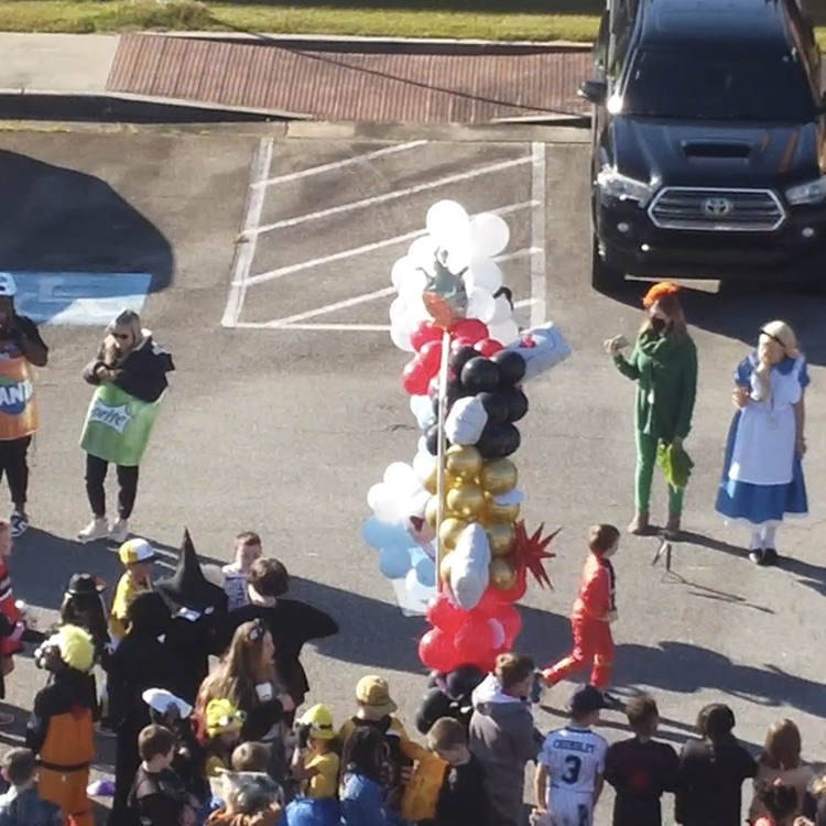 KB Sutton Elementary celebrated our annual Costume Parade on Friday. Our parking lot was filled with creativity, laughter, and so many amazing costumes today!