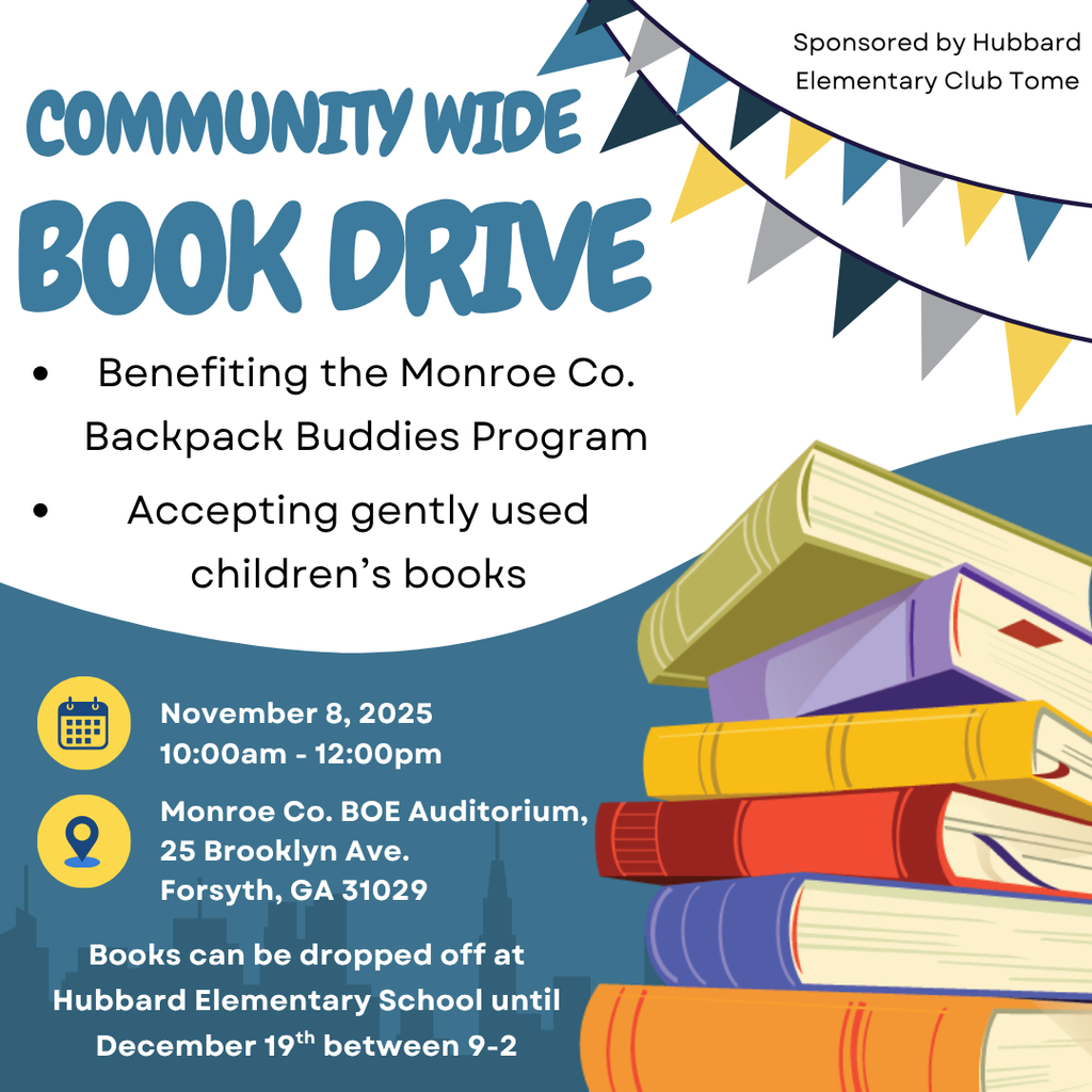 Community Wide Book Drive TOMORROW, November 8th!