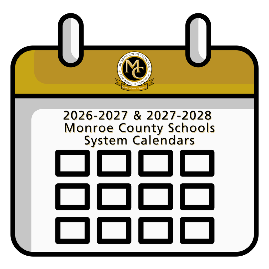 Picture of a calendar page that says 2026-2027 and 2027-2028 MCS System Calendars