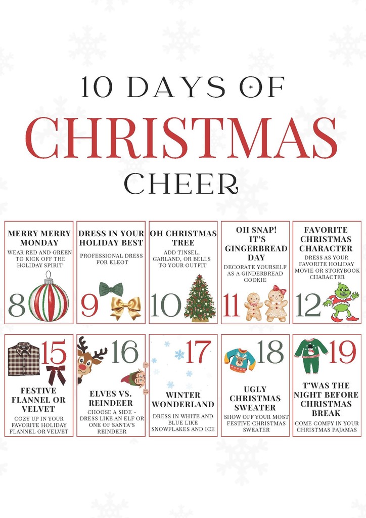 Optional Holiday Dress Up Calendar