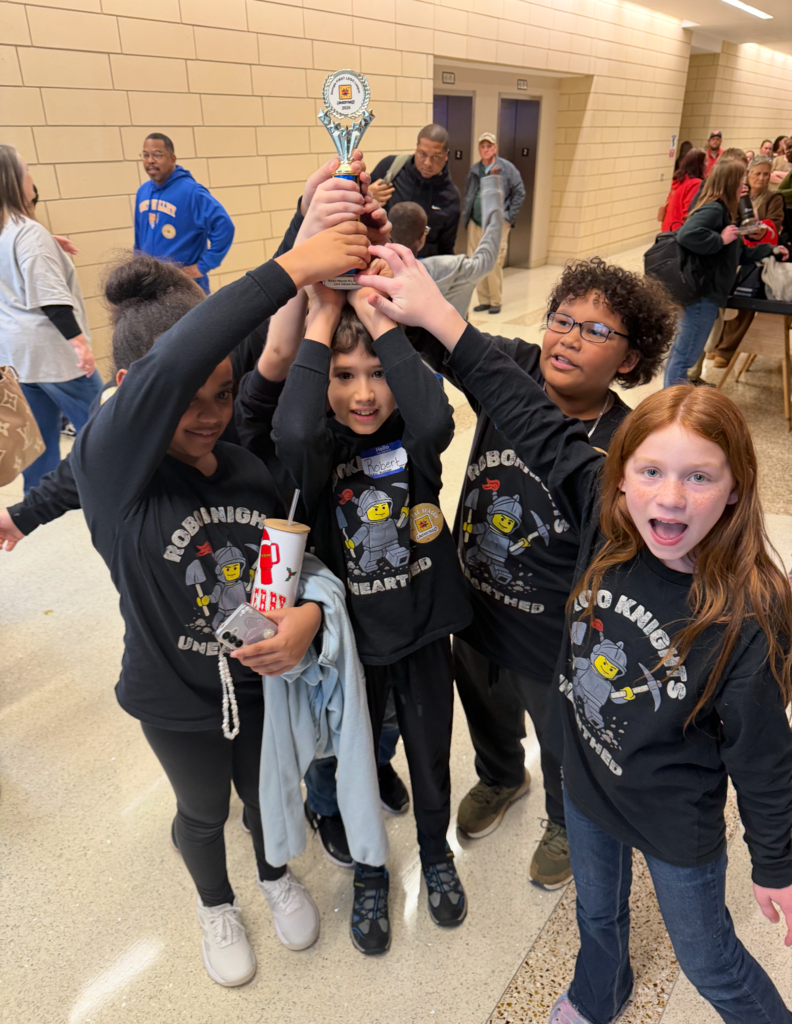 The KBS Robotics team wins first place for Core Values!