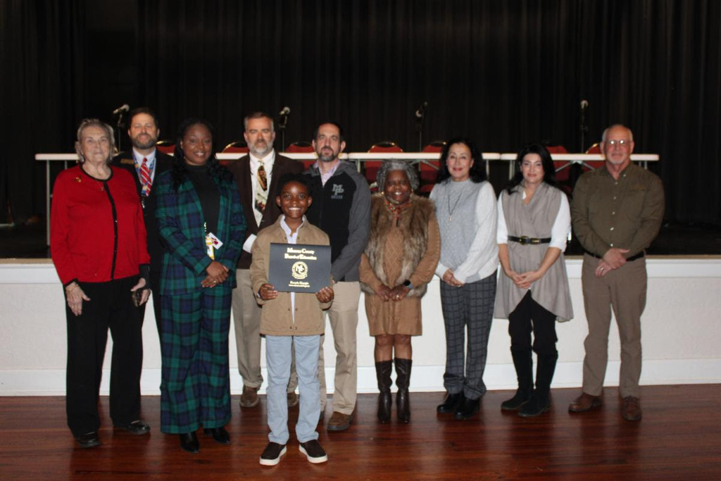 Kingston Harris and  and Board of Education members