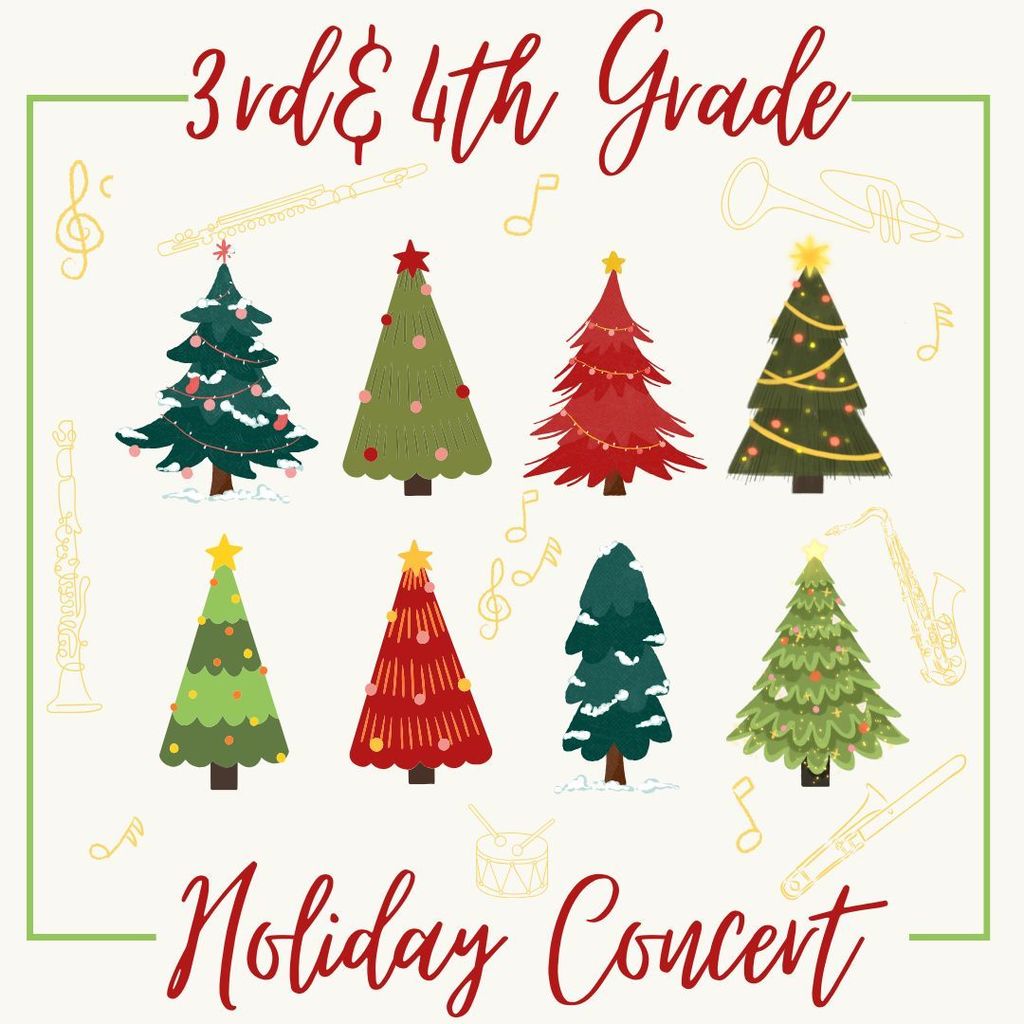3rd & 4th grade holiday concert