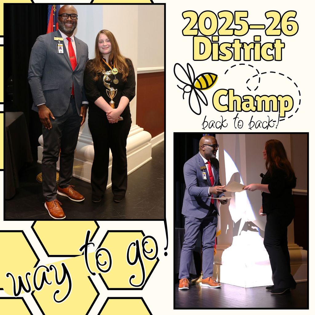 2025-26 district spelling bee champ back to back - way to go