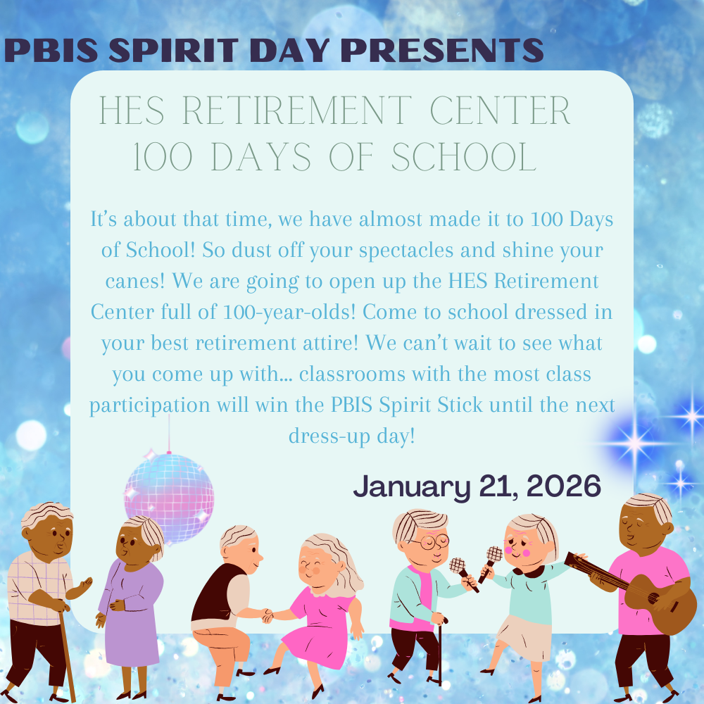 HES 100th Day of school