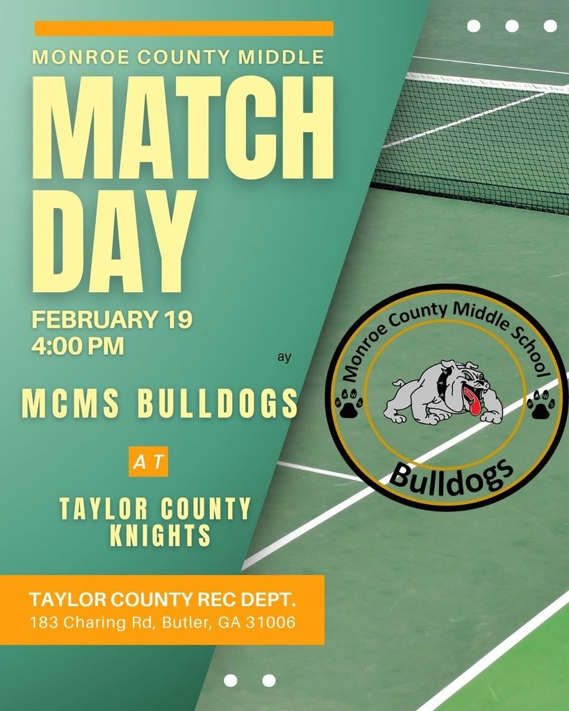 mcms tennis match day at taylor county - 183 charing road butler 31006