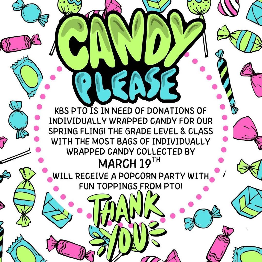 KBS Candy Donation Ad for Spring Fling
