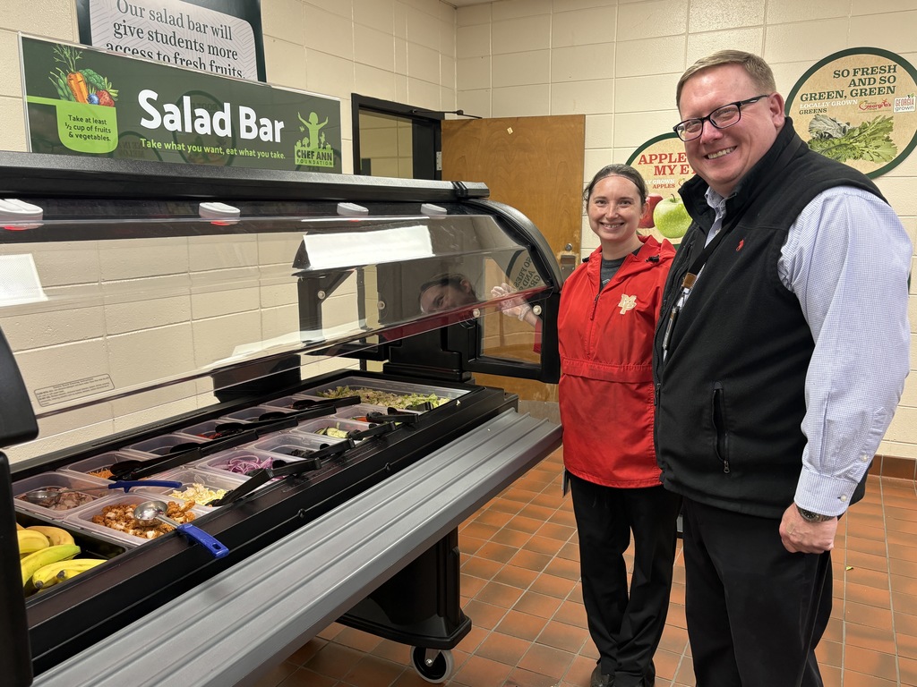 SNP staff with the new salad bar