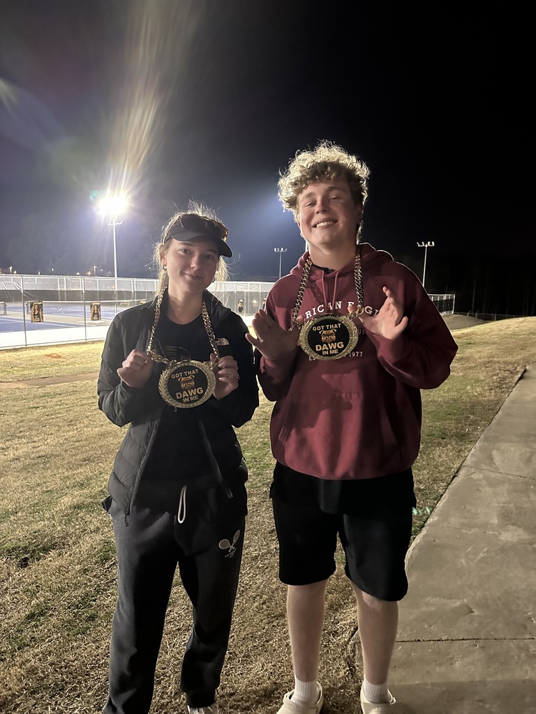 Ring the bell!  Awesome work tonight by the ladies and gentlemen! Each won 4-1 and loved to 3-0 and 2-0 in Region 2-AAA. Ben and Sara W. earned Player of the Match for their hard work and determination!  Next up: a trip to Stratford tomorrow to play against Morgan Co and Stratford.  GO DOGS!