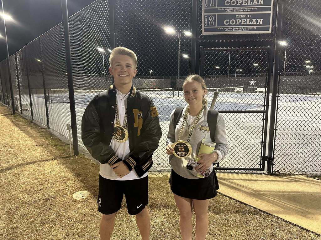 Reid and Sarah as players of the game.