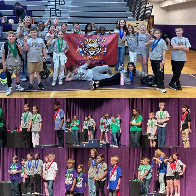 HES science Olympiad team at regional competition