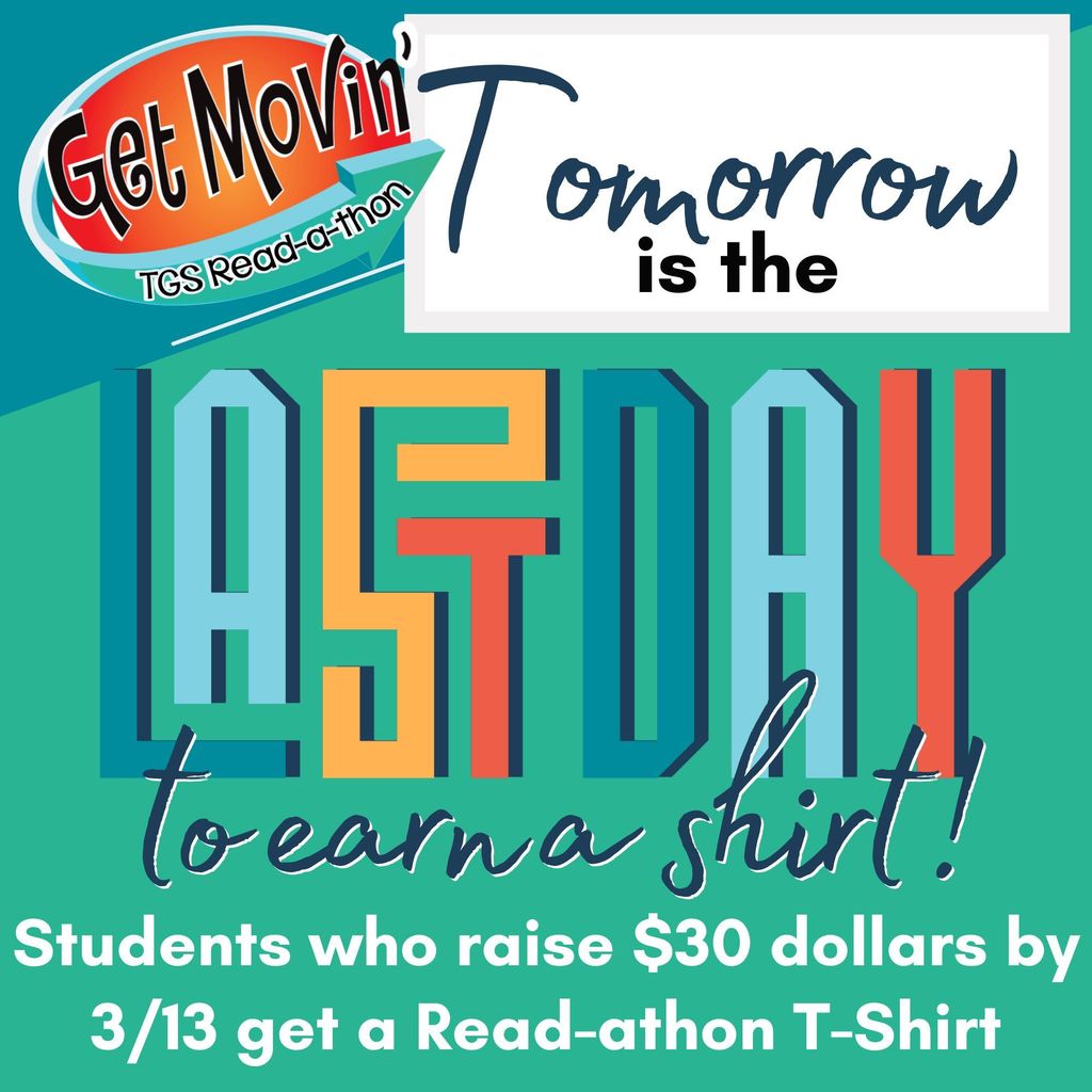 2026 Read-athon last day to earn a shirt