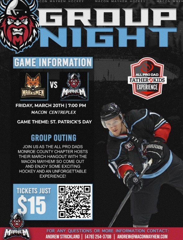 Macon Mayhem Hockey Game March 20