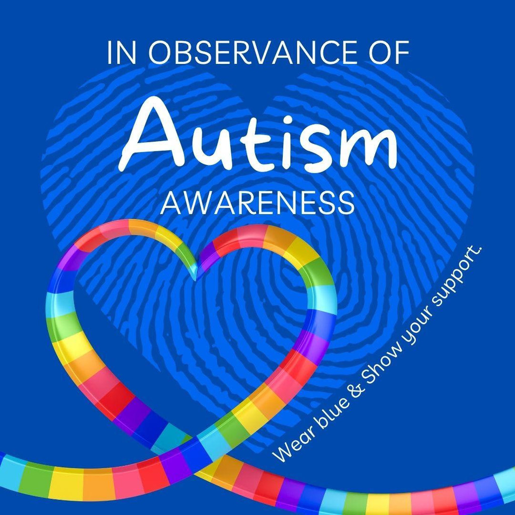 Autism wear blue day