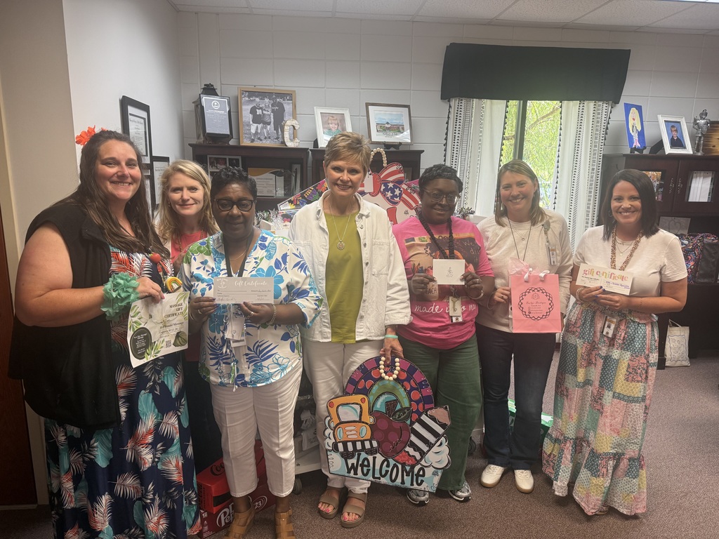 Teachers received Teacher Appreciation gifts today.