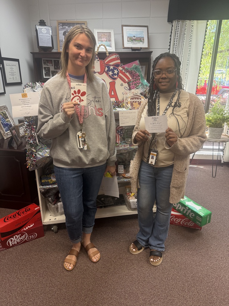 Teachers received Teacher Appreciation gifts today.
