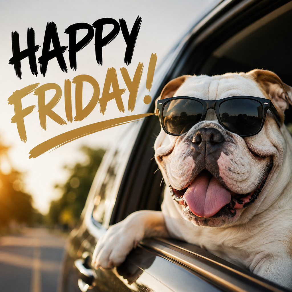 Happy Friday Dog