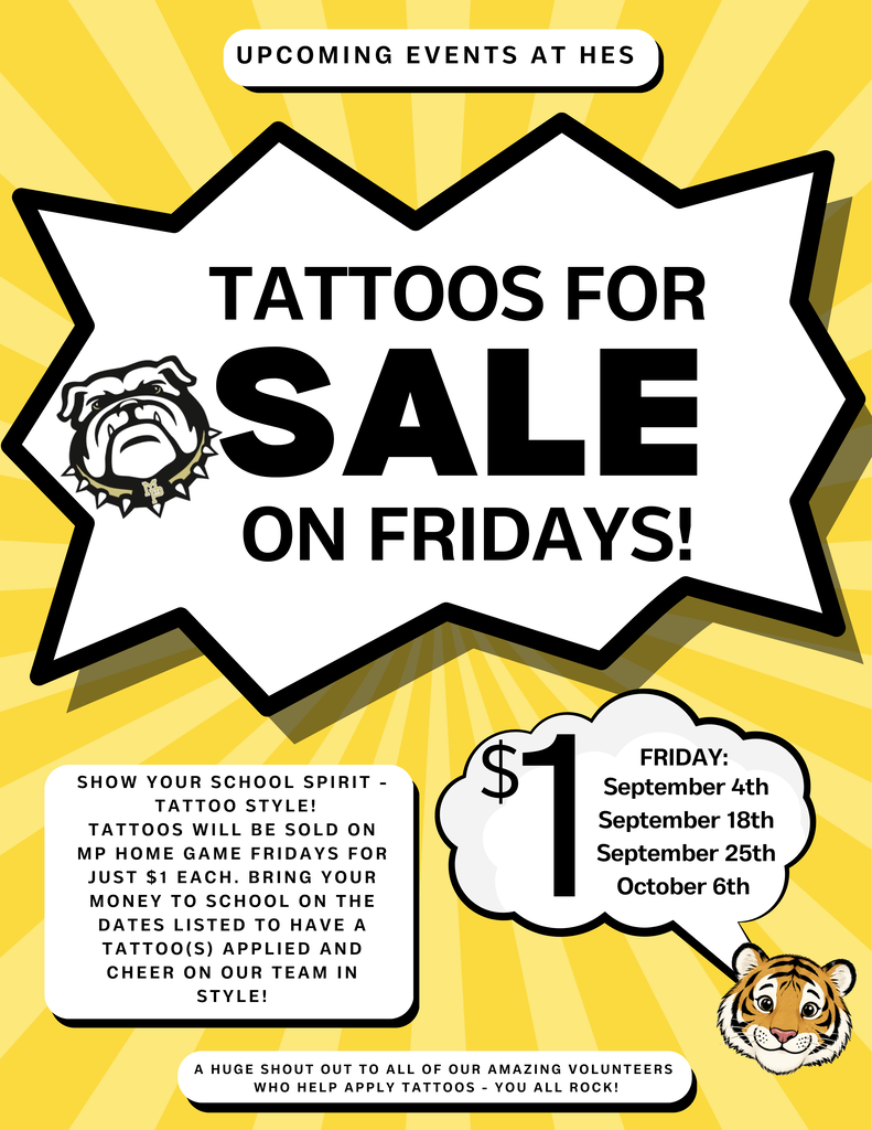 flyer describing tattoos being for sale on MP home dates for $1