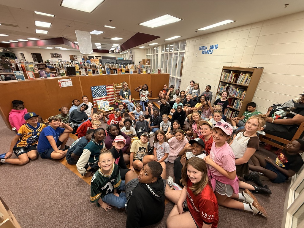 Kylei with 4th grade classes