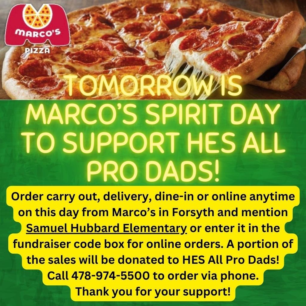Marco's Spirit Day is tomorrow, December 28th!