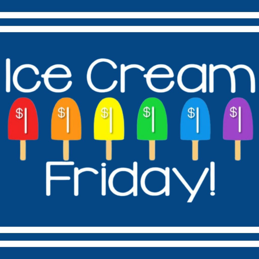 ice cream friday - one dollar