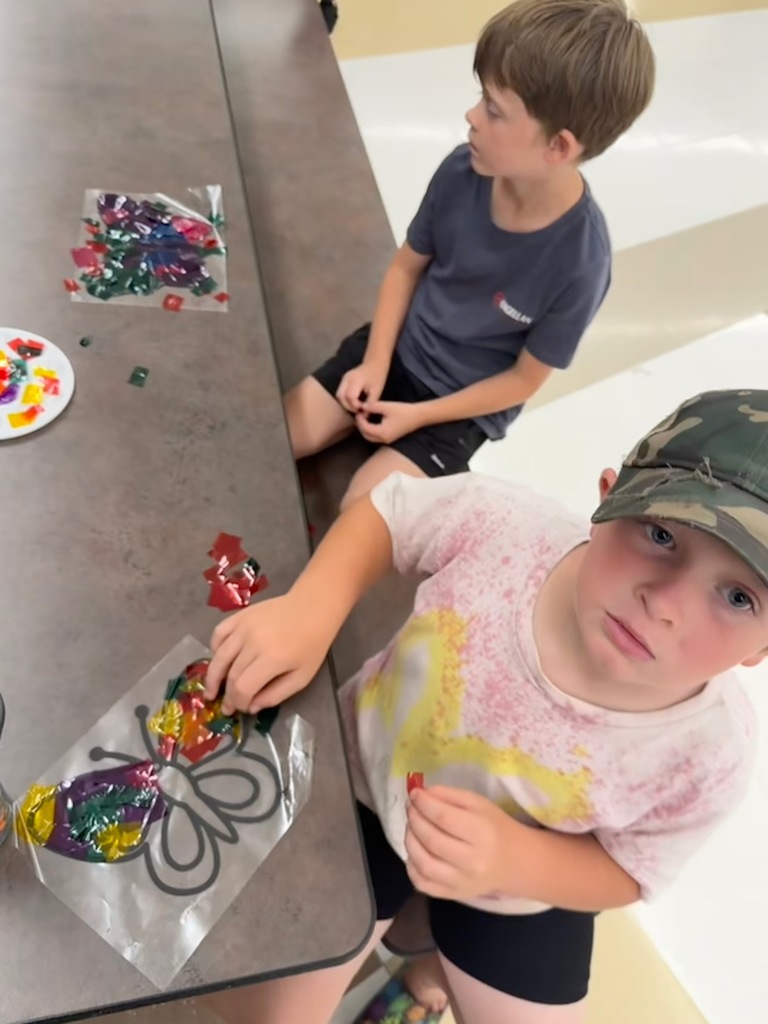 From squishy science with oobleck to decorating bird houses and crafting stained glass butterflies, our summer school students are mixing creativity with learning this summer!