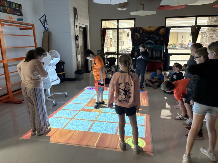 Peterstown students using Active Floor