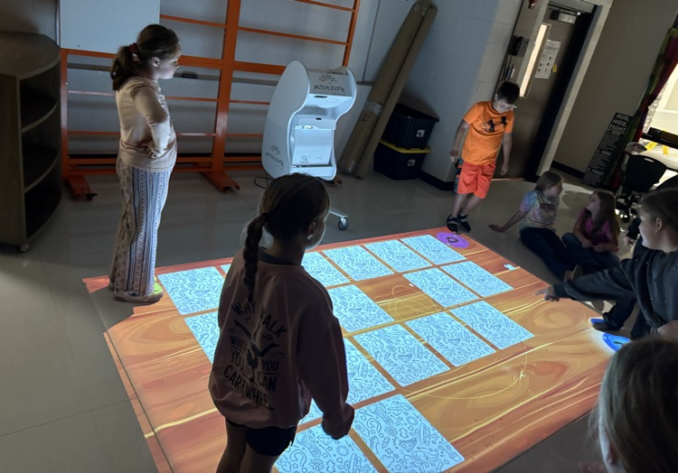 Peterstown students using Active Floor