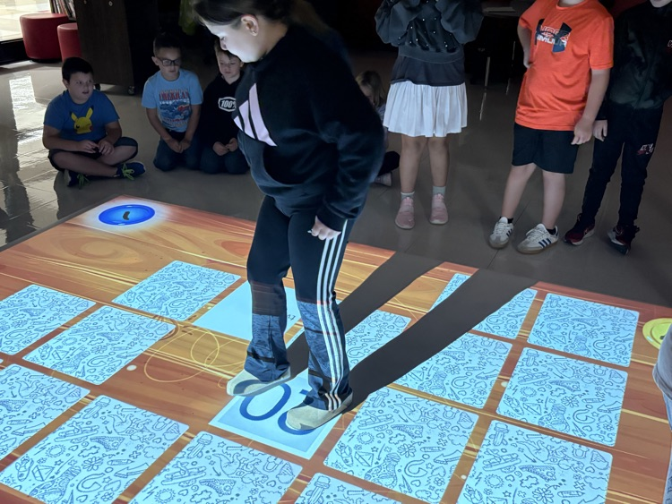 Peterstown students using Active Floor