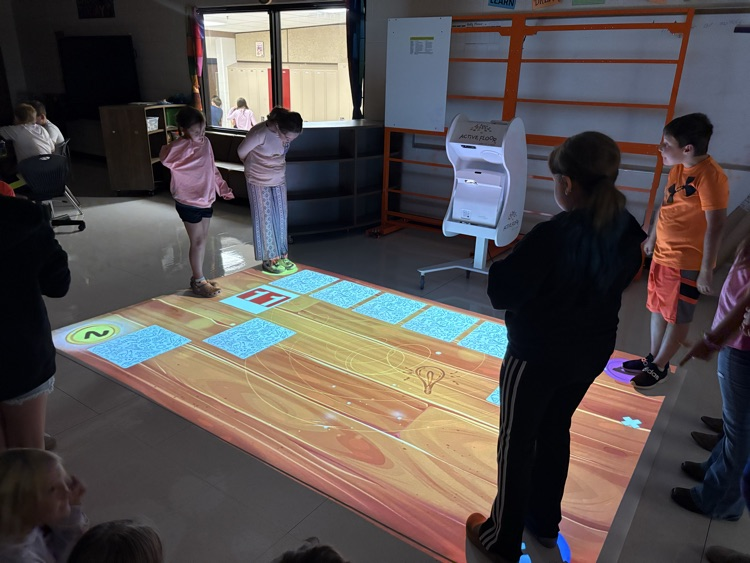 Peterstown students using Active Floor