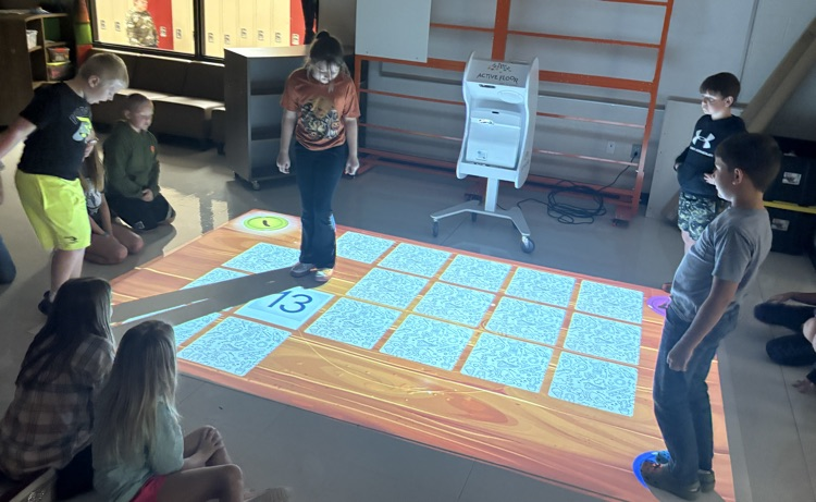 Peterstown students using Active Floor