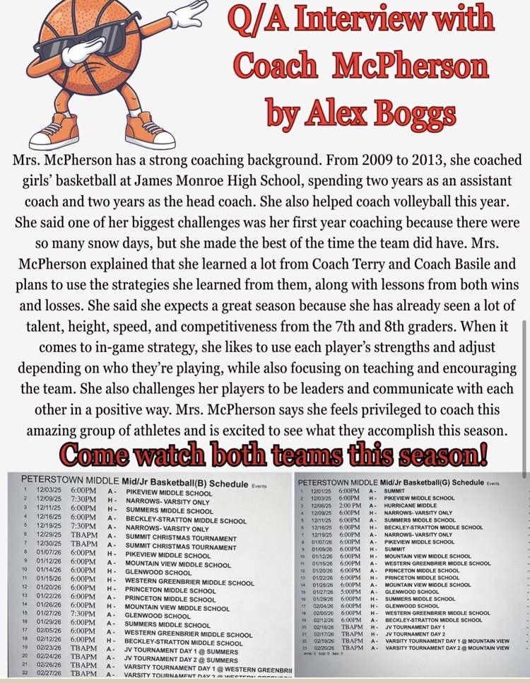 peterstown middle school pirate press