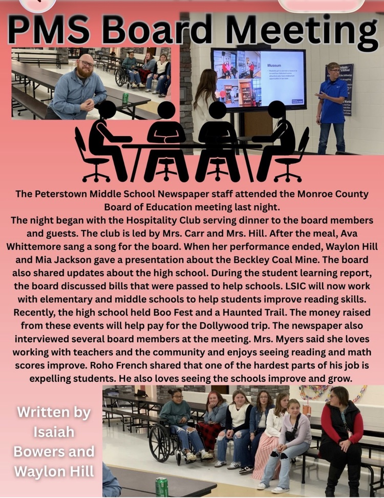 peterstown middle school pirate press