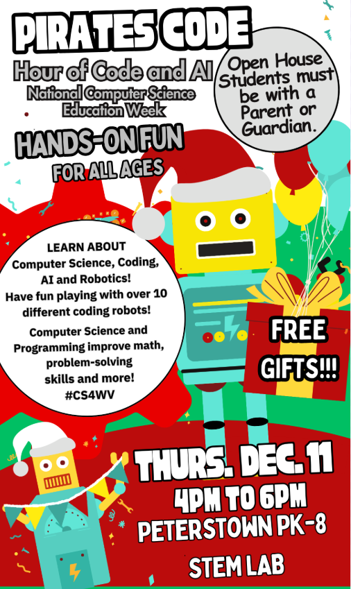 Hour of Code Night Thursday from 4-6