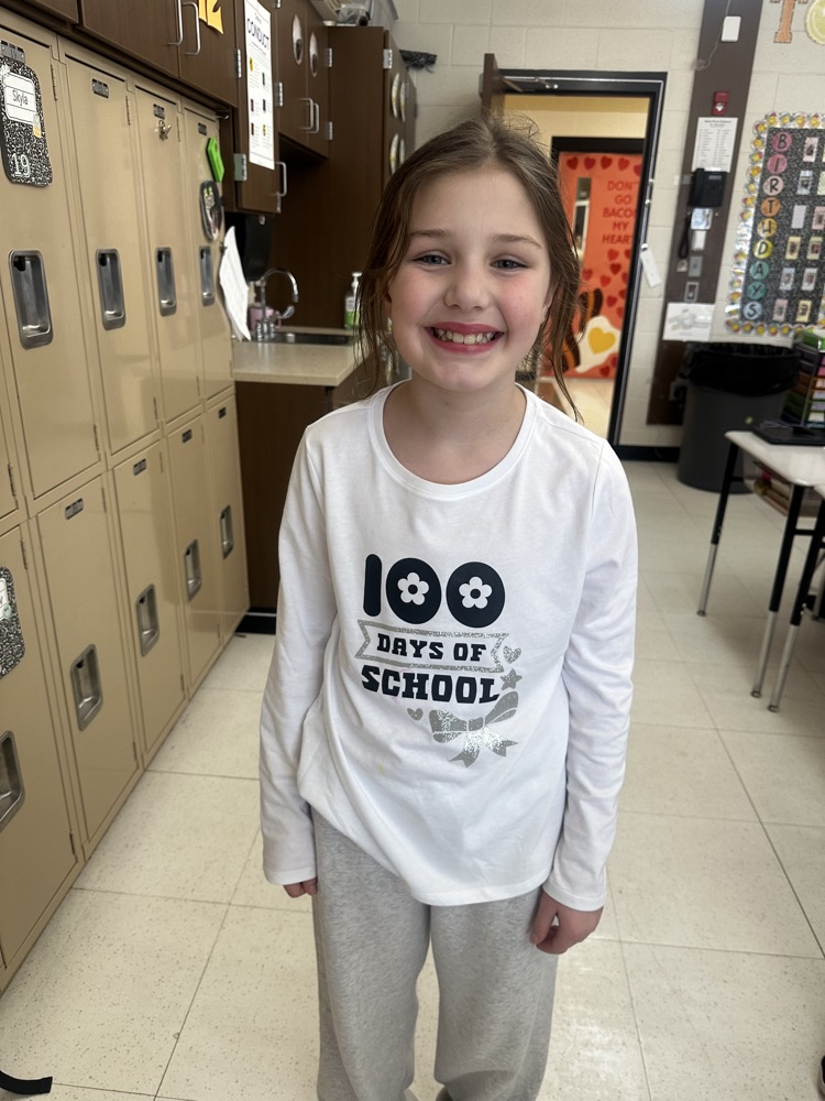 Peterstown Elementary staff and students celebrated the 100th day of school!