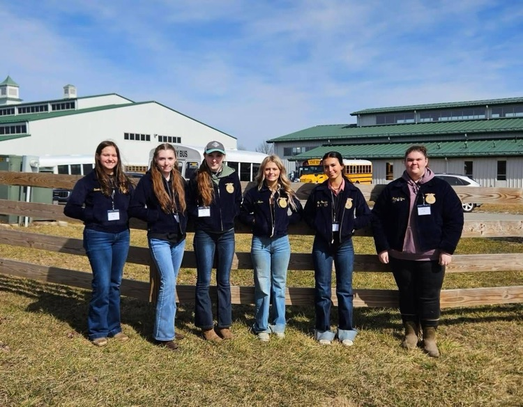 Monroe County FFA Stockman’s Team competed at the Virginia Tech Block and Bridle Event