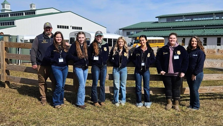 Monroe County FFA Stockman’s Team competed at the Virginia Tech Block and Bridle Event