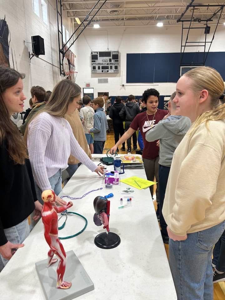 JMTC students visited Mountain View to share information about their CTE Programs.