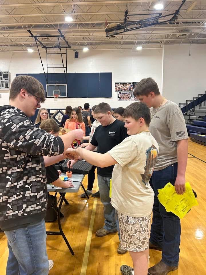 JMTC students visited Mountain View to share information about their CTE Programs.