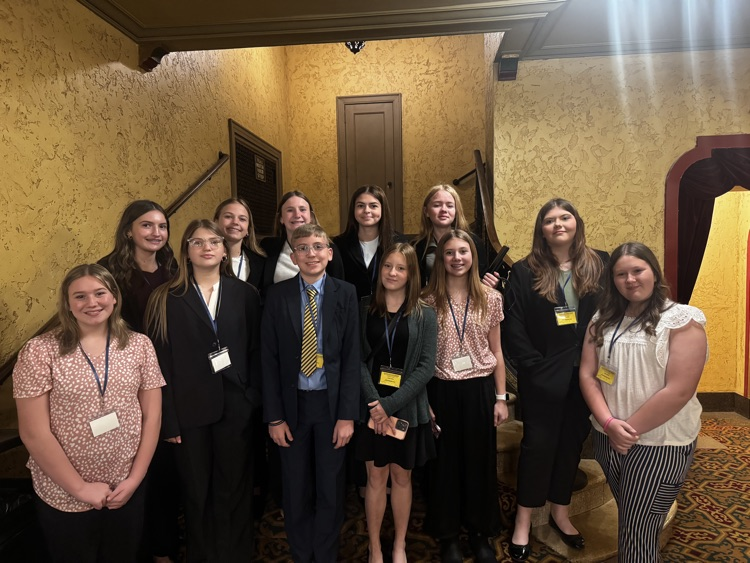 Peterstown FBLA students at the WV State Competition. 