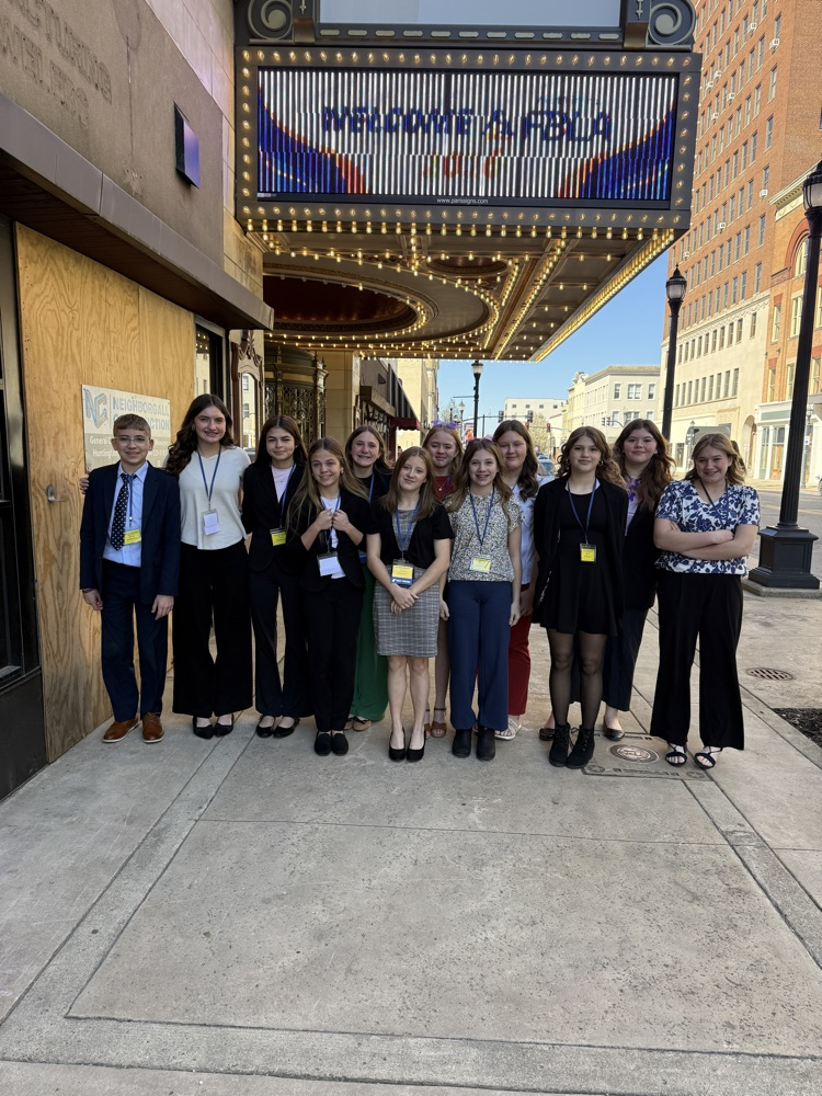 Peterstown FBLA students at the WV State Competition. 