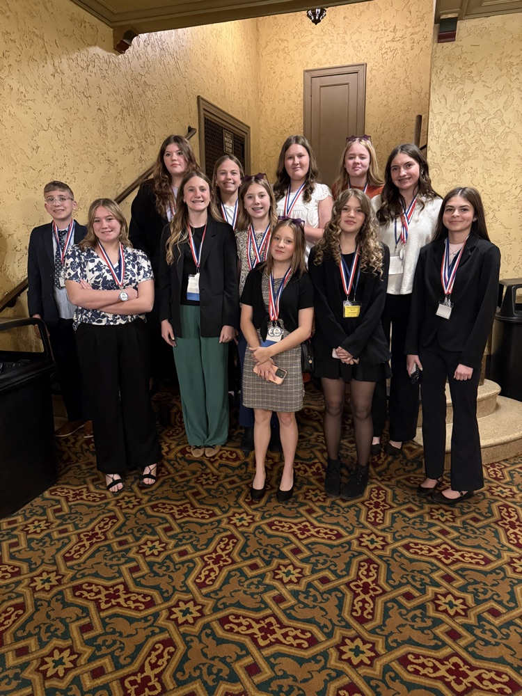 Peterstown FBLA students at the WV State Competition. 