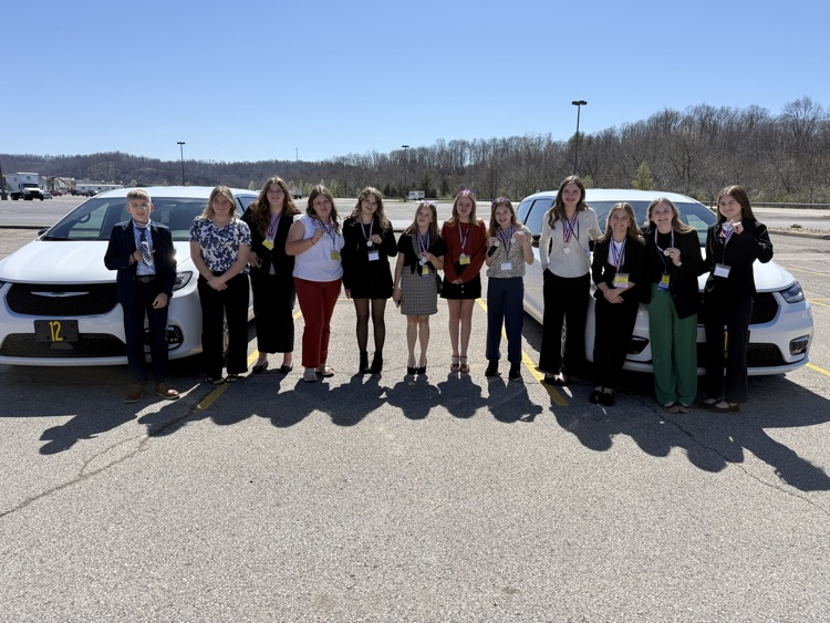 Peterstown FBLA students at the WV State Competition. 